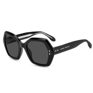 New! Isabel Marant IM0107/S 807IR Black Geometric Sunglasses, Authentic